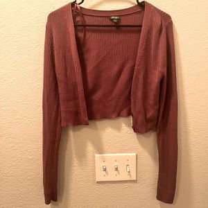 Wild fable cropped knit cardigan